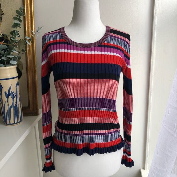 Boss Hugo Boss Fallegria Striped Ribbed Sweater - Picture 3 of 8